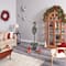 5ft. Pre-Lit LED Holiday Decorated Lamp Post With Faux Greenery In Decorative Container
